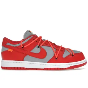 Nike Men's Dunk Low Off-White University Red, from StockX