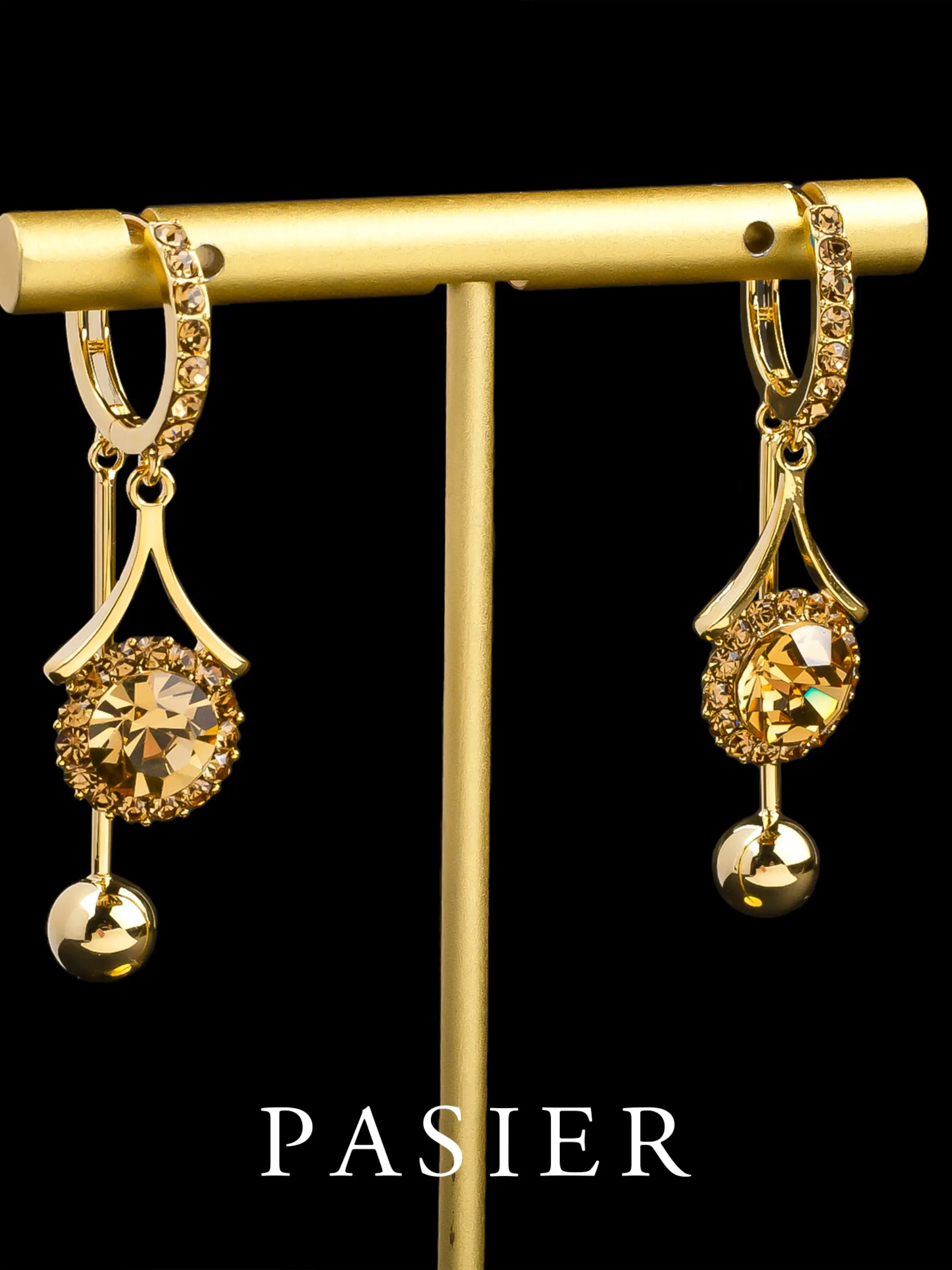PASIER Elegant Pasier Copper Alloy Cubic Zirconia Earrings, Stylish Women's Jewelry, Perfect Gift for Her, All Seasons Wear, High Quality Earrings