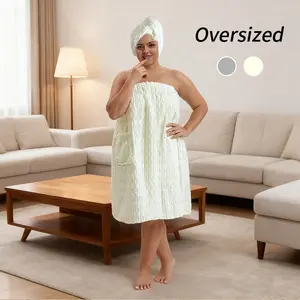 2pcs Set Quick-Drying Absorbent bath dress set , Including 1 Strapless Towel Dress And 1 Hair towel,   Perfect for Home And Travel Use, Towel Wrap Set Suitable for Travel, Premium Towel Set, Super Absorbent Towel