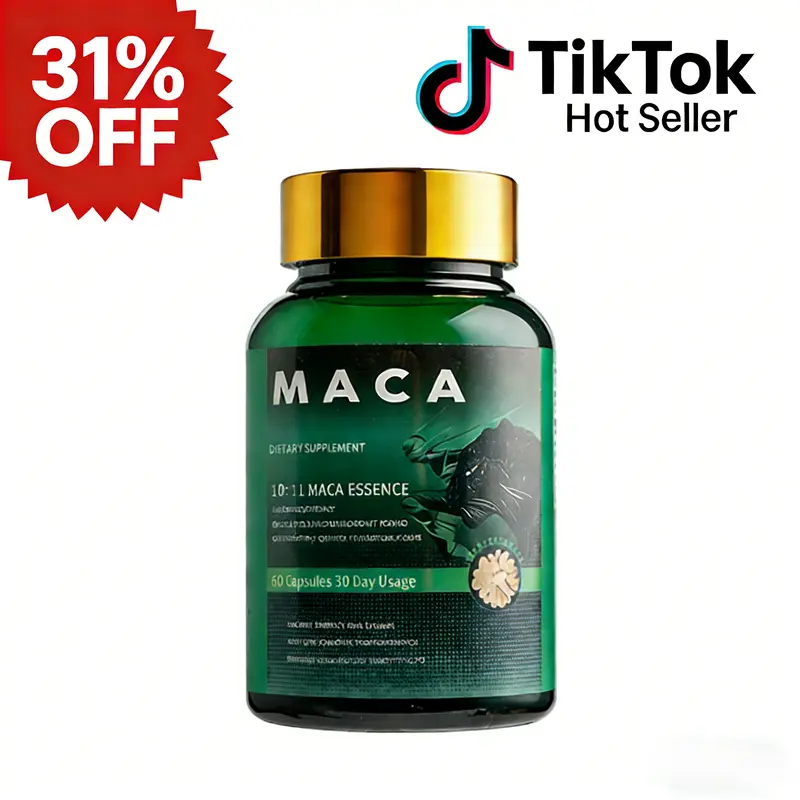 Maca 18-in-1 Essence Capsules 60ct Ashwagandha & Fenugreek Blend Supports Energy Focus NSF GMP Vegan Non-GMO Gluten Free