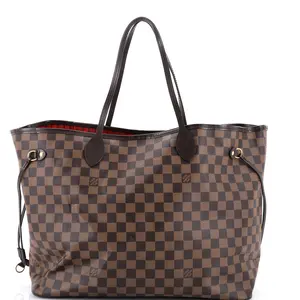 Pre-owned Louis Vuitton Canvas Coated Tote Bags REBAG Neverfull NM Tote Damier GM by Rebag