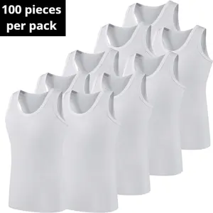100-Pack Bulk Gym Tank Tops - High Stretch True Size, Wholesale Price Stock-Up Essential