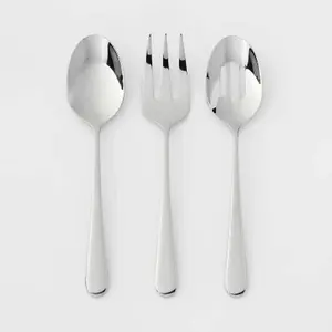 3pc Harrington Serve Set Silver - Threshold ™