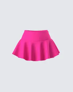 Pippa Pink Ruffle Tiered Skort