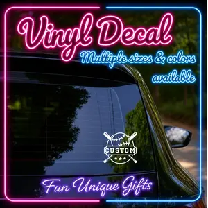 Custom Baseball Vinyl Decal Sticker -Multiple Colors & Sizes-
