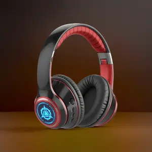 Extra-long Standby 200 Hours Gaming Headset, With LED Lights, Wireless 5.0 Chip, 99D Surround Sound, Noise-cancelling Voice, Push Button Volume Control, Type-C Plug, Rechargeable Lithium Polymer Battery, Mobile Phone Compatible, Video Game