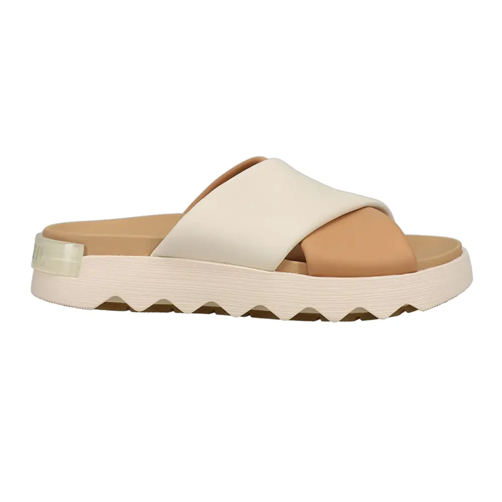 Sorel Womens Viibe Crisscross Slide Casual Sandals Casual Low Heel 1-2" - Beige