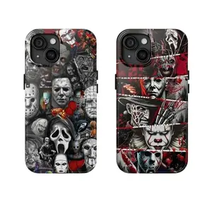 Horror Movie Halloween Tough Cases Drop-resistant Scratch-resistant Phone Case, Unique And Personalized For IPhone 17, 16, 15, 14, 13, 12, Pro Max, Pro Plus, and Samsung S25, 24, 23, 22