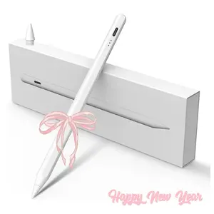 Stylus Pen for iPad, Apple Pencil for iPad 10th 9th Gen, Apple Pen iPad Pencil for iPad Air 5/4/3rd, iPad Pro 11/12.9 Inch, with Palm Rejection & Tilt Sensitivity, Magnetic Stylus iPad Pen, White，Pink，New Year gifts