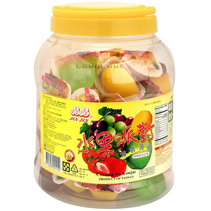 JINJIN Assorted Fruit Jelly Jar Value Size 52.9oz