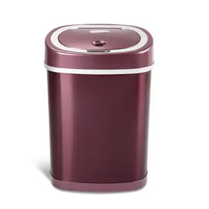 Nine Stars Sensor 15L Rose Gold Stainless Steel Trash Can Nine Stars Sensor 15L Rose Gold Stainless Steel Trash Can