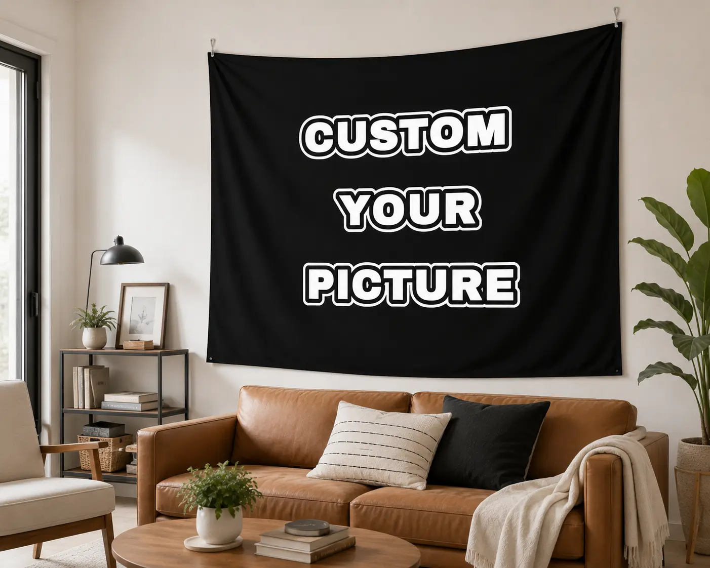 Custom Photo Tapestry with Your Picture, Personalized Wall Tapestry, Custom Family Pet Couple Photo Wall Hanging, Unique Bedroom & Living Room Decor, Personalized Gift