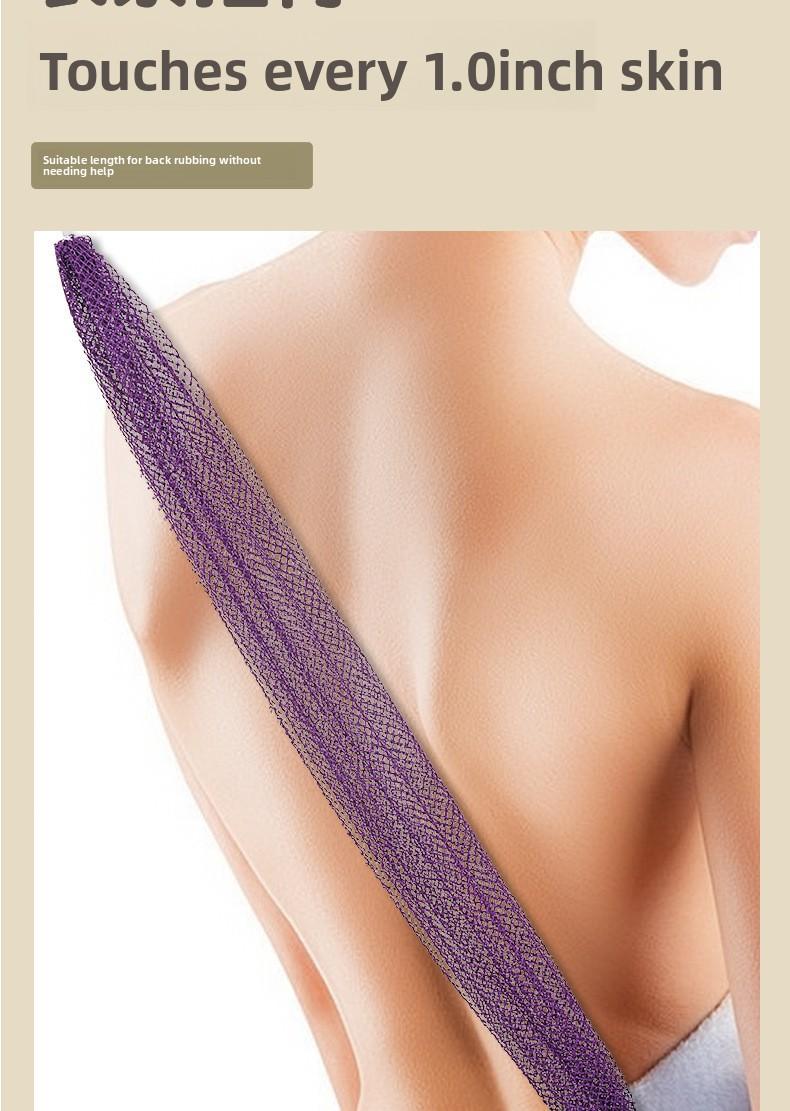 Authentic African Exfoliating Net Sponge, Your Ultimate Shower Back Scrubber, Gently Remove Dead Skin & Dirt, Reveal Silky Smooth Glowing Skin, Stretchable to 5ft for Full Body Cleanse, Viral Skincare Must-Have