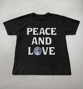Peace and love Shirt, Cute shirts, Trendy Shirts, Hippie Clothing, Indie shirts, Peace Graphic Tee, Oversized Retro shirt, Unisex cotton tee