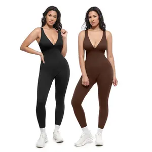 Shapellx Deep V Shapewear with Chest Support Breathable High-Waisted Bodysuit