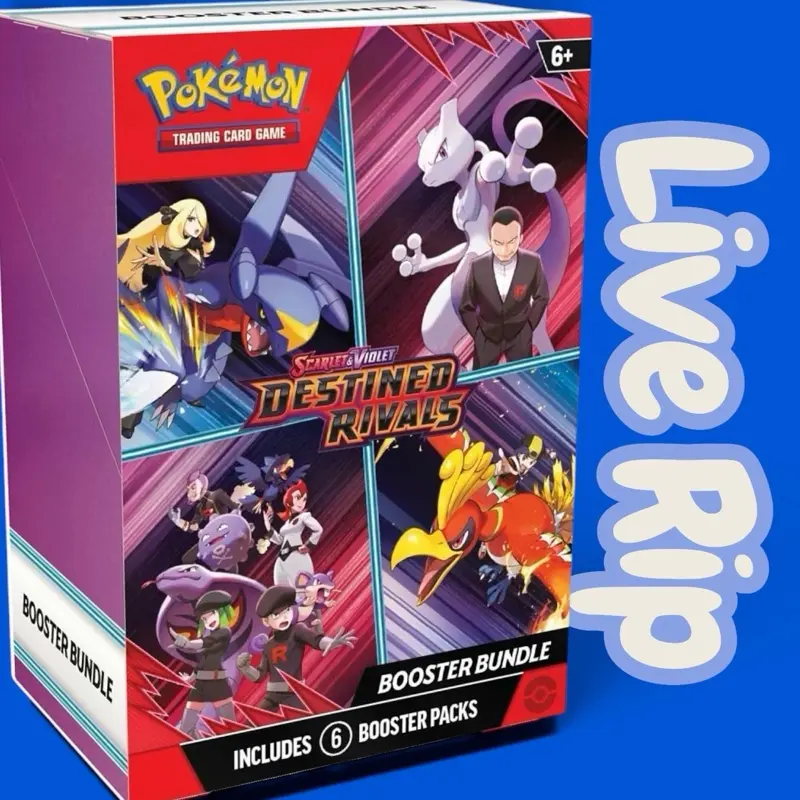 Pokémon TCG: Scarlet & Violet—Destined Rivals Booster Bundle LIVE RIP