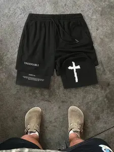 Men's Street Style Shorts, 2-In-1 Dual Layer Design, Undeniable Print, Breathable Fabric, Casual Fashion for Music Festivals
