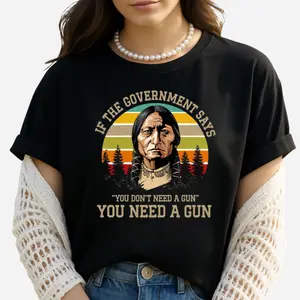If The Government Says Native Statement Shirt, Indigenous Heritage Graphic Sweatshirt, Vintage Native Inspired Shirt, Native American Awareness Shirt