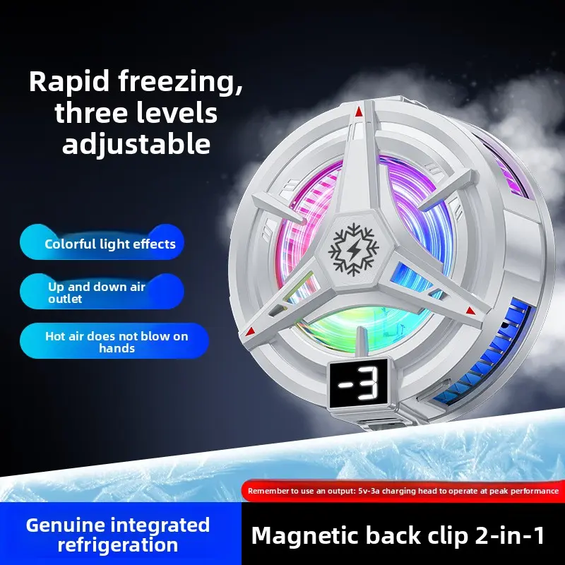2026 New Model Mobile Phone Cooler TL07 Ice Magnetic Cooling with Three-Speed Semiconductor for Gaming and E-sports
