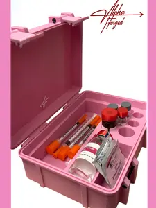 AlphaForged  Deluxe Peptide/Syringe/Insulin Case..Storage - The Ultimate Organizer for Multiple Syringes & Essentials Durable.