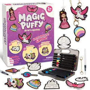 Magic Puffy 3D Art Painting Kit: Watch Your Art Grow & Puff Up - Super Fun Craft for Kids! Christmas/Birthday/New Year Gifts #KidsCrafts