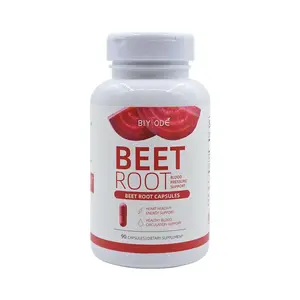 Beet Root Capsules: 1000mg Beet Root + 150mg Grape Seed Extract