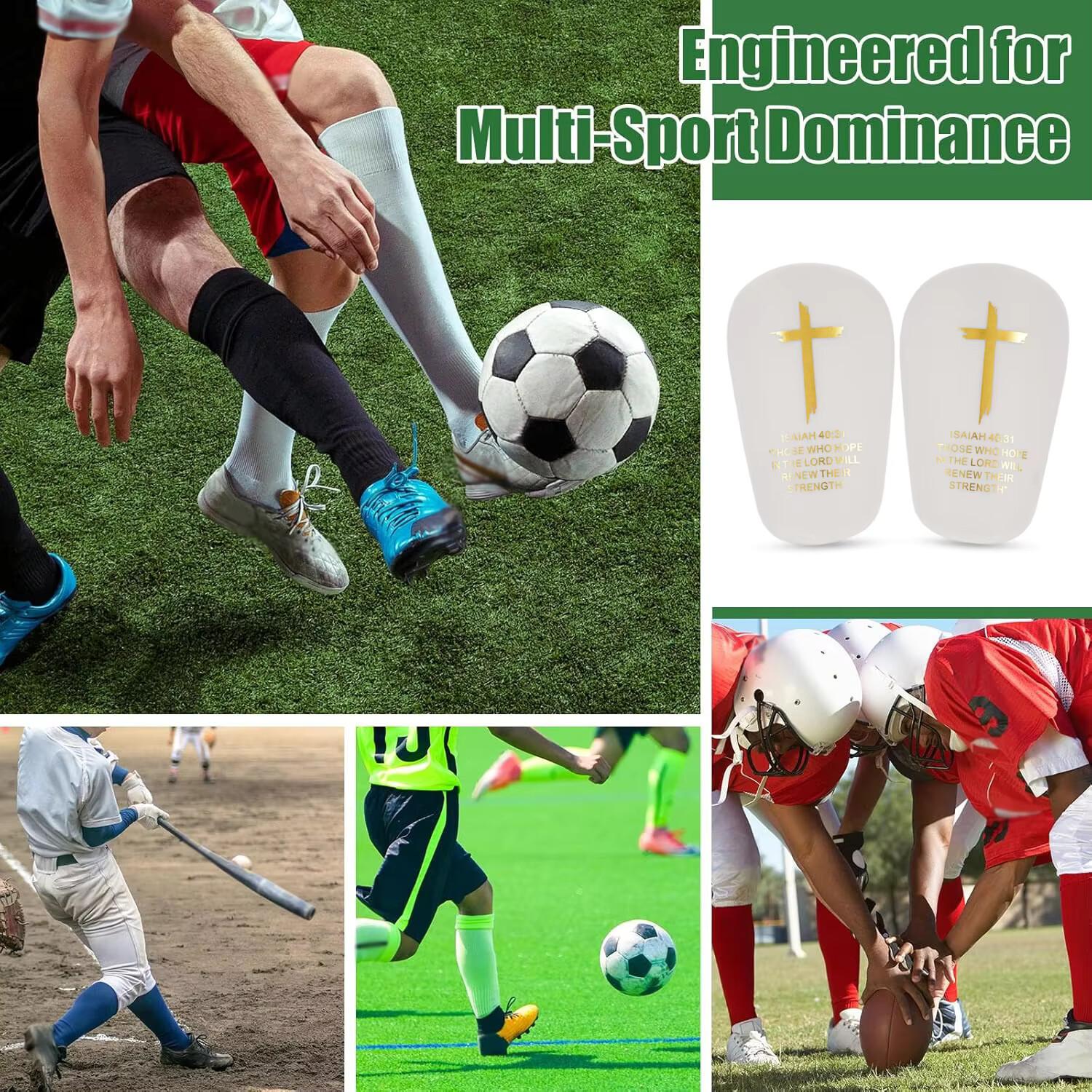 High-Quality Soccer Accessories: PU Mini Shin Guards. This set includes both shin guards and thermal protective gear, offering critical protection against injury.