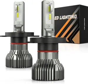 Nilight 9003/H4/HB2 LED Headlight Bulbs E20 Series 50W 10000LM 6000K IP67 | 2 BULBS
