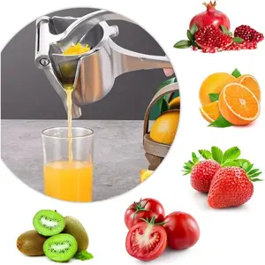 Premium Metal Alloy Manual Citrus Juicer - Detachable Heavy Duty Hand Fruit Juice Squeezer Extractor, Durable Kitchen Juicing Tool for Oranges Lemons Limes