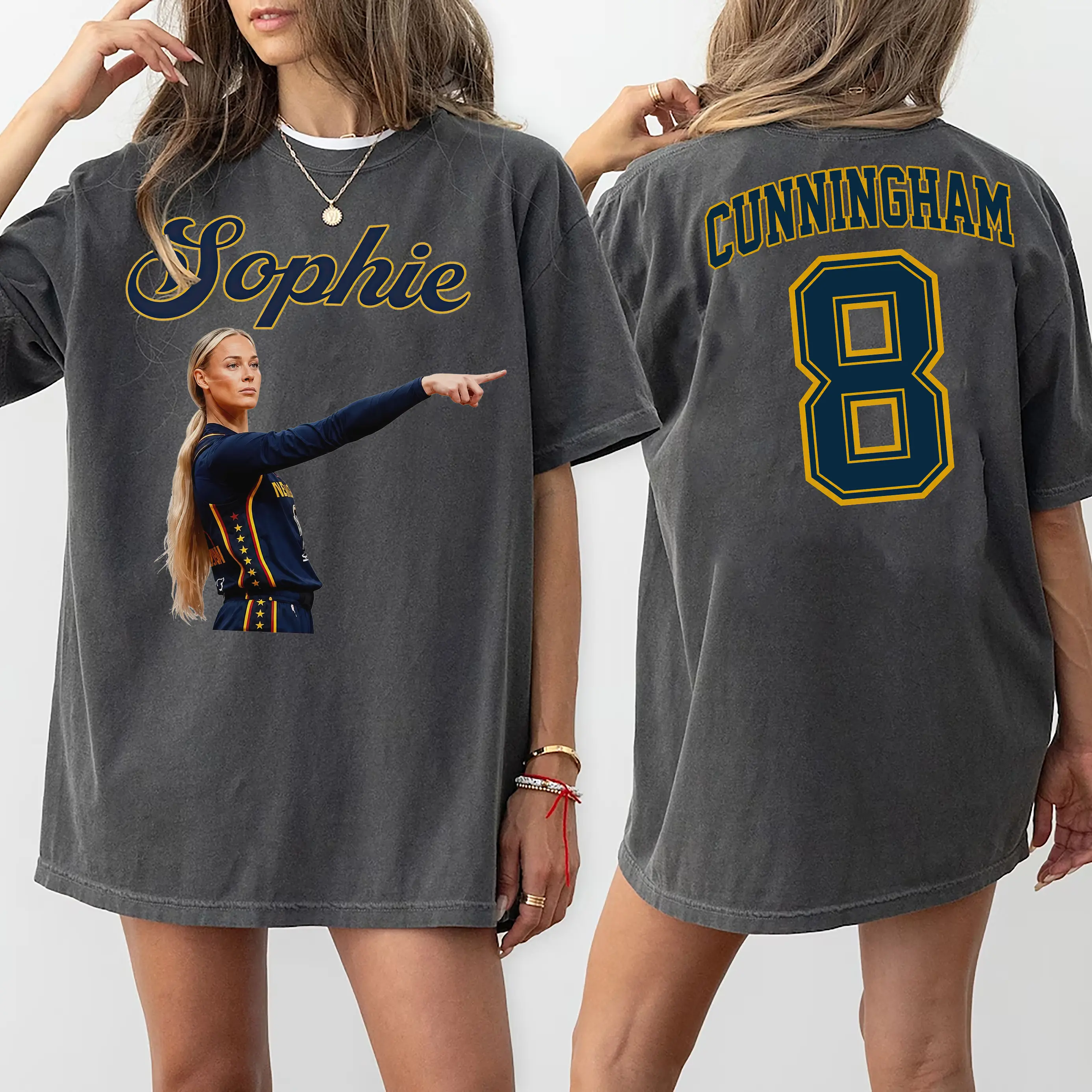 Sophie Cunningham 8 Fan Tee, Indiana Basketball Retro Shirt