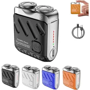 Electric Beard Trimmer, Waterproof Portable Beard Shaver, Rechargeable Beard Trimmer for Men, Great for Travel and Home Use, Shaving Products, Clipper Razor