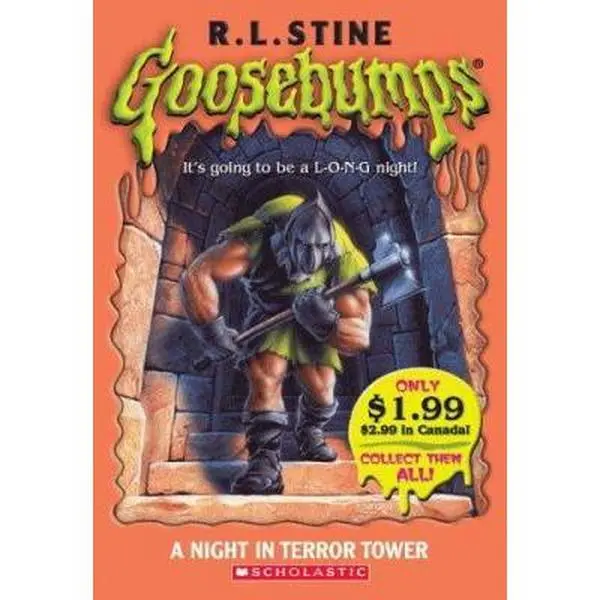Used Book - Goosebumps: A Night In Terror Tower by R.L. Stine (Paperback, English) - Classic Horror Book for Children, Ideal for Horror Fans, Collect All Series Titles, Fans Of Horror