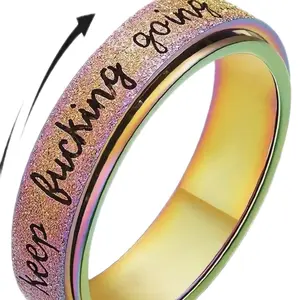 Stainless Steel Fidget Rings