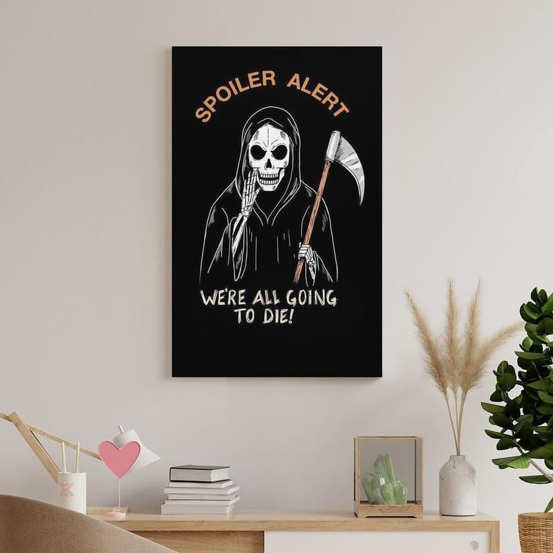 Macabre Halloween’s Skull Wall Art Prints, Made of Paper, Designed to Transform Your Home, Gallery, And Living Spaces Into A Haunted Haven. Canvas Poster Bedroom Decor Office Room Decor Gift Frames Ornaments Artistic Decoration Photo Hanging