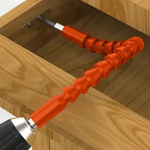 Versatile Soft Tube Extension Rod for Electric Screwdrivers & Drills, Durable Connection Pole for Easy Reach Applications