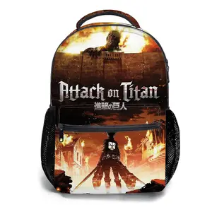 Attack-on-Titan-Backpacks for Girls, Cute School Backpack for Girls Boys, Aesthetic Bookbag for Teens, Lightweight Classic Backpack for Travel, Work, Picnic A-10