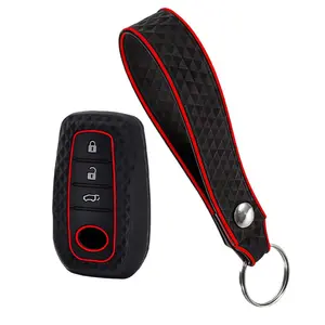 New Silicone Auto Remote Car Key Case Cover For Toyota CHR Hilux Fortuner Land Cruiser 200 Camry Corolla Crown RAV4 Highland