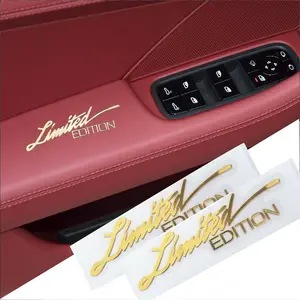 New 2026 2pcs 3D Metal Limited Edition Logo Car Side Fender Rear Trunk Emblem Badge Metal Sticker Decals Car Decoration Accessories car decoration accessoriess