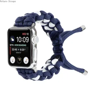 2026 New Umbrella Rope Floral Color Stretch Watch Strap, Durable Outdoor Casual Replacement Band for All Smart Watch Series