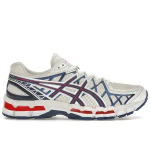 ASICS Men's Gel-Kayano 20 Cream Blue Red Running Shoes, from StockX