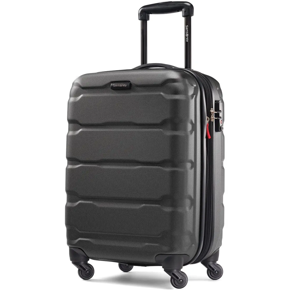 Hardside Carry-On Spinner Luggage 20-Inch, Scratch-Resistant Polycarbonate Suitcase, Lightweight and Expandable with TSA Lock - Black, Expandable Rolling Luggage, Lightweight Luggage