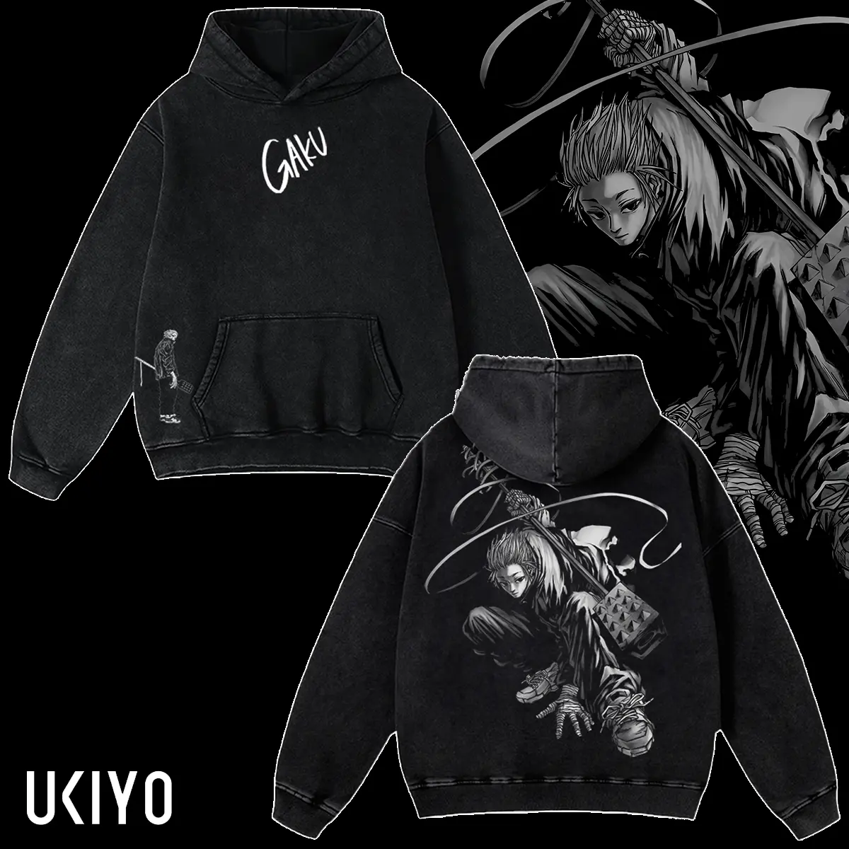 Gaku Sakamoto Days Hoodie, T-shirt anime Graphic Unisex, Gaku Vintage Bootleg Inspired Shirt, 90s Manga Retro Wash Tee, Heavyweight Streetwear Oversized Fit