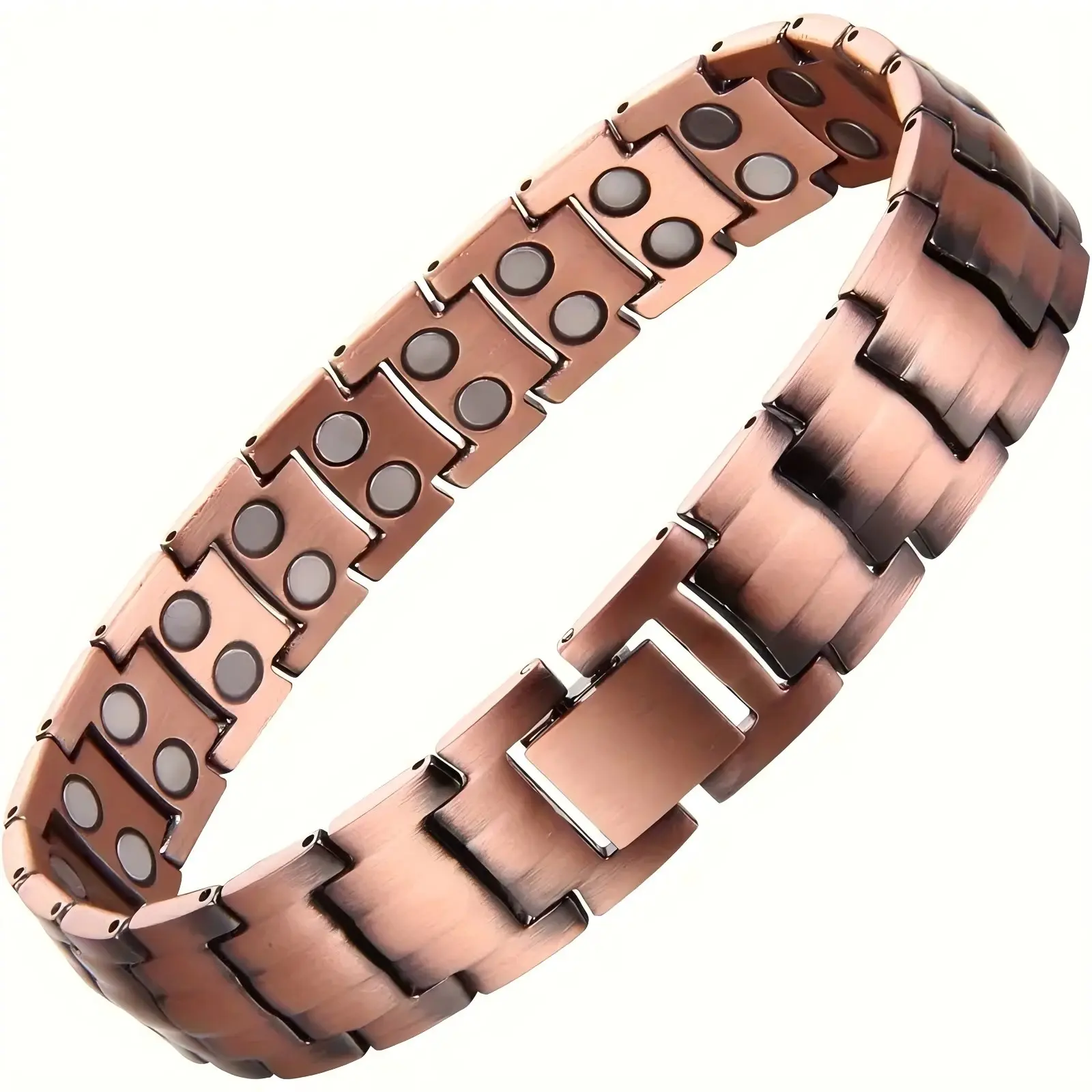 Men's Elegant Magnetic Bracelet | Double-Row Strong Magnets, Gem Themed, Birthday & Bachelor Party Gift, Universal Holiday Wear, No Printing