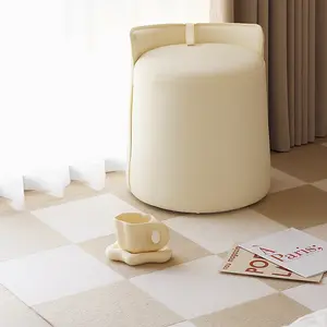 10PCS 30x30cm Washable Self-Adhesive Carpet Tiles, Non-Slip Pet Friendly Interlocking Plush Rug Tiles