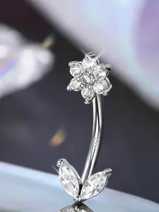 Curved Screw Piercing Jewelry for Men and Women, Unique Body Accessories for Eyebrows, Belly Button, Hanging Earrings, Snake Eye, Daith Cartilage, Helix Pierced Ring