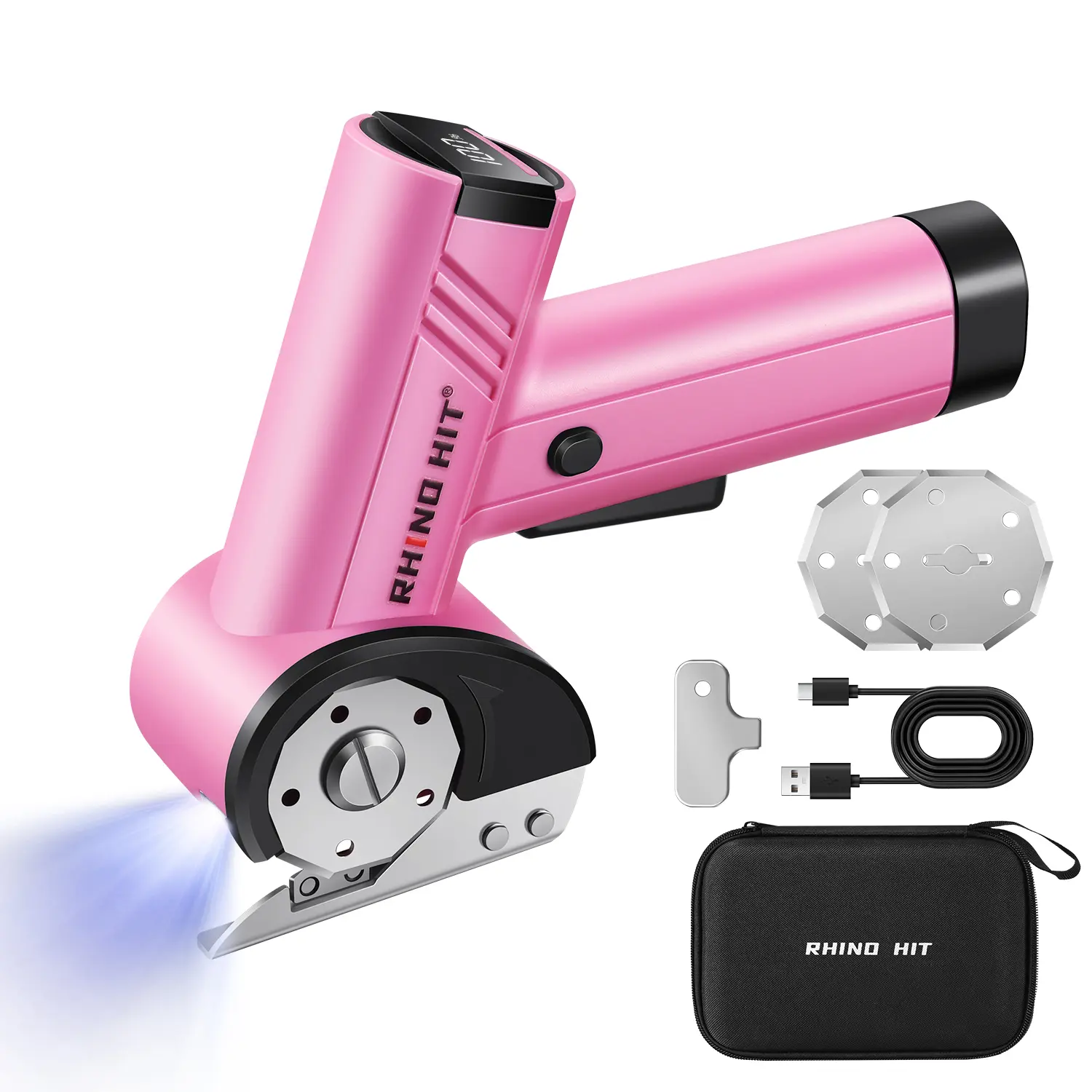 Cordless Rechargeable Electric Scissors – Rechargeable Cardboard Box Cutter, Cardboard, Leather, Carpet & Crafting Sewing Tools