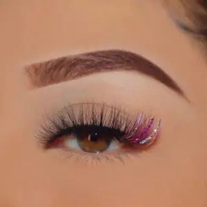Fairy Plum Lash | Purple and Silver Glitter Lash Strip