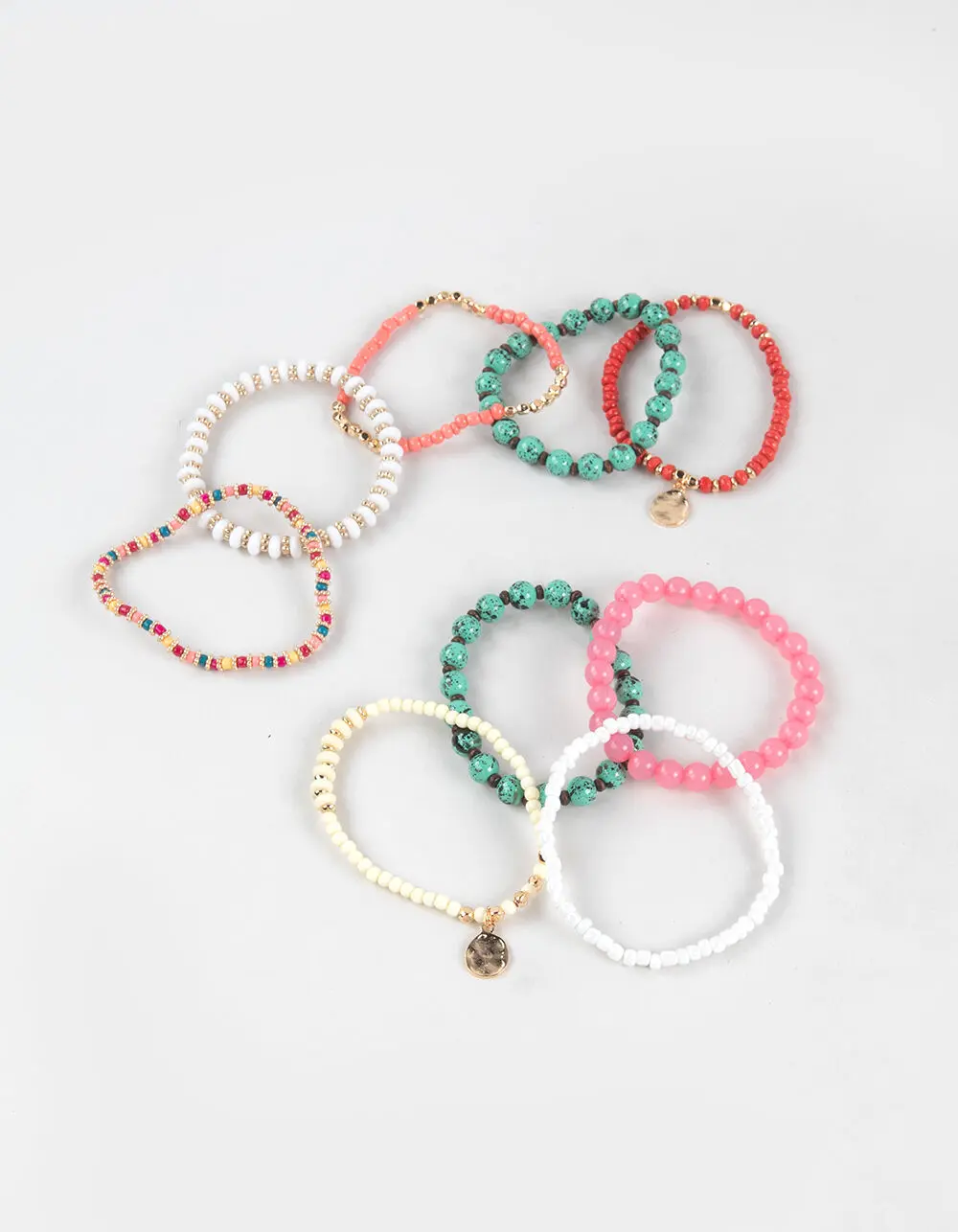 FULL TILT  Womens Multi Beaded Bracelet Set