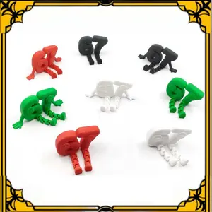 3D Printed Jointed Moveable Numbers 67 Desktop Decoration Figurine, Perfect for Holiday and Birthday Gifts