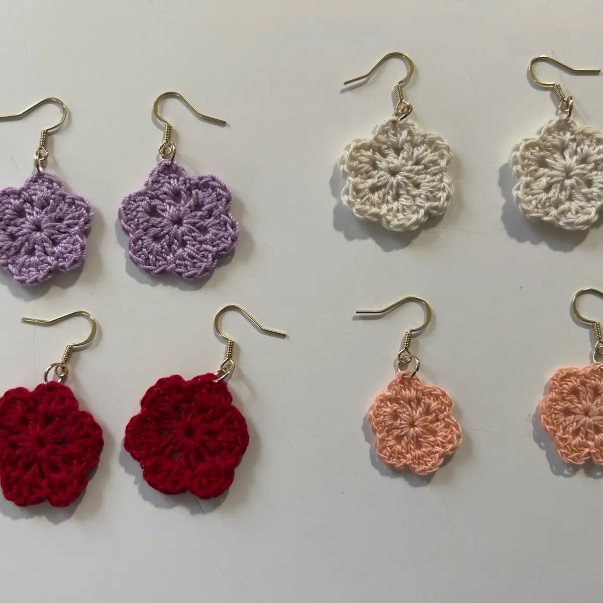 Crochet Flower earrings